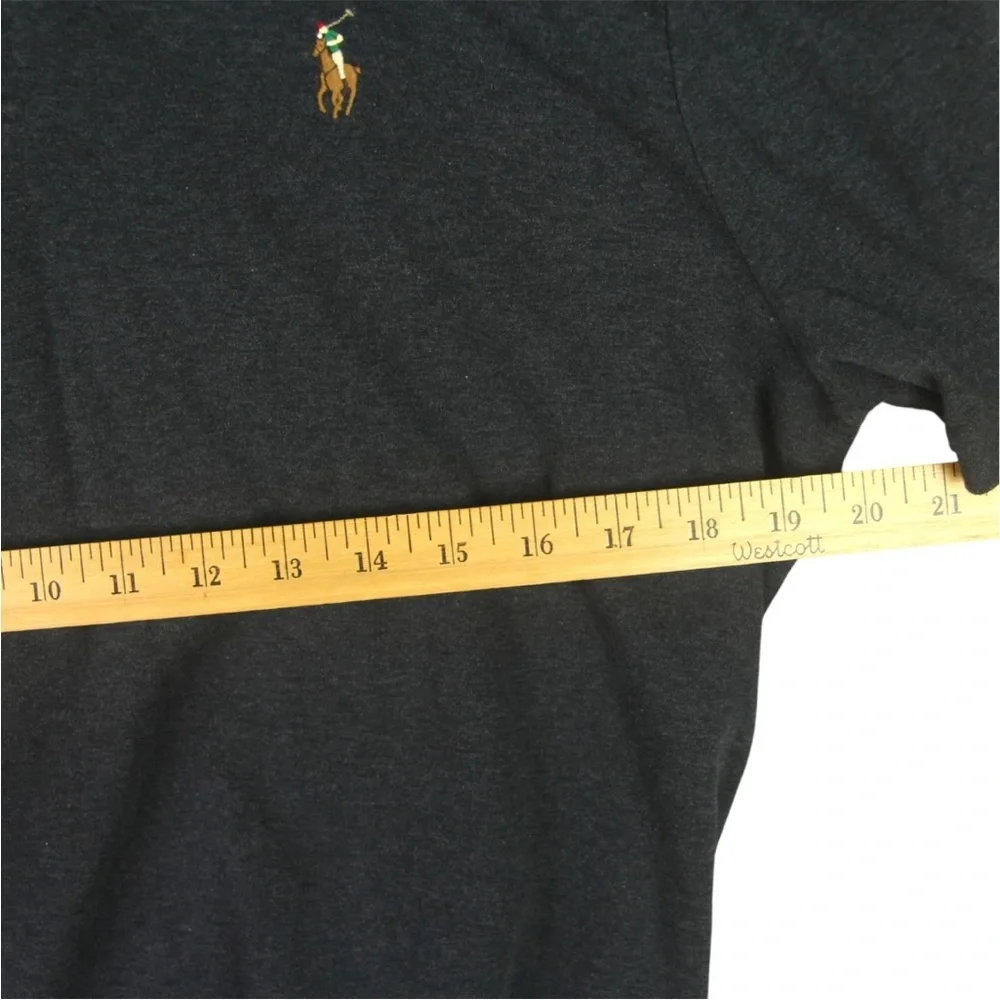 Polo Ralph Lauren Classic Fit Polo Shirt Mens Large Dark Gray Flesh Pony Logo